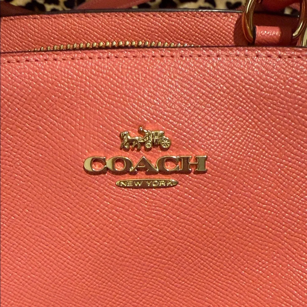 Coach Coral Leather Satchel - Picture 3 of 7